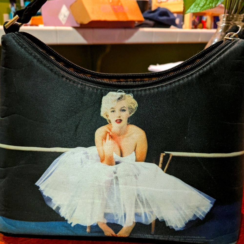 Marilyn Monroe satin handbag